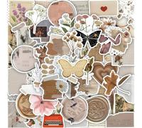 Aihoom 160 pcs Pegatinas Vintage, Stickers Aesthetic para Scrapbooking, K-pop Merch, Decorativas para Álbumes, Diario, Bullet Journal, Recortes, Fotos, Pegatinas Retro para Kindle y Libros