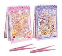 Aihoom 2 pcs 3D Escenas Pegatinas, DIY Scene Stickers para Casa, Perfecto para Adultos y Niños, Alivia el Estrés y Entretiene, Pegatinas Decorativas 3D, Incluye Pinzas para Crear Libros y Juegos