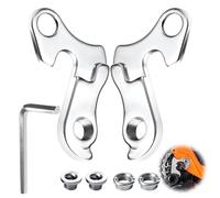 Aihoom 2 pcs Patilla de Cambio para Bicicleta, Mountain Bike, Set de Engranaje Trasero, Adaptador de Cambio de Desviador, Incluye Tornillos y Llave Allen, Compatible con Bicicletas Corratec y Más