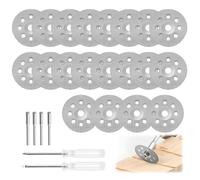 Aihoom 20 Piezas Discos de Corte de Diamante para Dremel con Destornilladores y Vástagos, Ideal para Cortar Vidrio, Cristal y Cerámica, Accesorios de Herramientas Rotativas