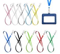 Aihoom 20PCS Cordones de Colores para Cuello, Lanyards con Mosquetones de Metal, Correas para Llaves y Tarjetas de Identificación, Cordón Desmontable y Resistente, Ideal para Seguridad y Uso Diario