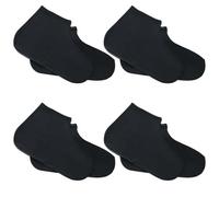 Aihoom 4 Pares de Cubre Zapatos Impermeables para Lluvia, Protector de Calzado Antideslizante, Fundas de Silicona para Zapatos, Cubrezapatos para Nieve y Caminos Embarrados (Talla L, 41-47, Negro)