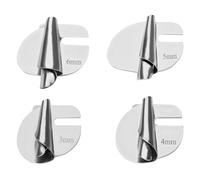 Aihoom 4 pcs Prensatelas Universales para Máquinas de Coser, Accesorios de Costura, Prensatelas de Prensado para Dobladillos, Adecuado para el Hogar, Compatible con Máquinas de Coser