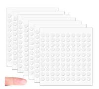 Aihoom - 700 puntos adhesivos redondos transparentes de doble cara de 10 mm, cinta adhesiva extraíble, multiusos, sin dejar rastros, para decoración de fiestas y hogar.