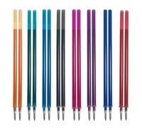 Aihoom16 Recambios de Bolígrafos Borrables, Compatibles con Legami, Altura 13cm,Multicolor: Negro, Azul, Rojo, Verde, Púrpura, Rosa, Celeste, Naranja,0.7mm, Tinta Termosensible, Reemplazo Fácil