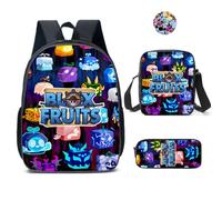 AII Lover Juego de 3 mochilas de anime con calcomanías, 16 pulgadas impresas en 3D de dibujos animados para estudiantes de primaria y secundaria y fanáticos de los juegos, regalo de cumpleaños para