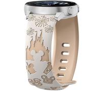 AiiBowy 20mm Correa Compatibles con Garmin Forerunner 570 42mm/Garmin Vivoactive 6/Forerunner 165/Forerunner 165 Music, Pulsera Silicona Deportiva para Vivoactive 5 Luz Estelar Té de Leche
