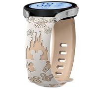AiiBowy 20mm Correa Compatibles con Samsung Galaxy Watch FE/Galaxy Watch 7/6/5 40mm 44mm, Pulsera Silicona Deportiva para Galaxy Watch 6 Classic 43mm 47mm/Watch 5 Pro 45mm Luz Estelar Té de Leche