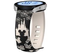 AiiBowy 20mm Correa Compatibles con Samsung Galaxy Watch FE/Galaxy Watch 7/6/5 40mm 44mm, Pulsera Silicona Deportiva para Galaxy Watch 6 Classic 43mm 47mm/Watch 5 Pro 45mm Negro Luz Estelar