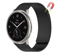 AiiBowy 20mm Correa Magnética Compatibles con Amazfit Cheetah 2 Pro/Amazfit T-Rex 3 Pro 44mm/Active 2 Square/Active 2/Active/GTR Mini/GTS 4, Pulsera Doble Magnética Silicona Deportiva