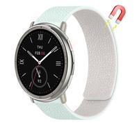 AiiBowy 20mm Correa Magnética Compatibles con Amazfit T-Rex 3 Pro 44mm/Amazfit Active 2 Square/Active 2/Active/GTR Mini/GTS 4 Mini/GTS 4, Pulsera Doble Magnética Silicona Deportiva Verde Luz Estelar