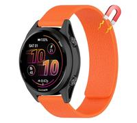 AiiBowy 22mm Correa Magnética Compatibles con Garmin Forerunner 570 47mm/Venu 3 45mm/Forerunner 265/255/255 Music, Pulsera Doble Magnética Silicona Deportiva para Garmin vivoactive 4 Naranja