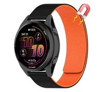 AiiBowy 22mm Correa Magnética Compatibles con Garmin Forerunner 570 47mm/Venu 3 45mm/Forerunner 265/255/255 Music, Pulsera Doble Magnética Silicona Deportiva para Garmin vivoactive 4 Negro Naranja