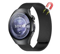 AiiBowy 22mm Correa Magnética Compatibles con Huawei Watch 5 46mm/GT 5/GT 5 Pro/GT 4/4 46mm, Pulsera Doble Magnética Silicona Deportiva para Huawei Watch 4 Pro 48mm Negro