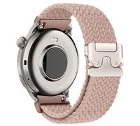AiiBowy 22mm Correa Trenzada Compatibles con Amazfit Balance 3/Balance Ultra/Cheetah 2 Ultra/Bip Max/Active Max, Pulsera Nailon Deportiva Loop Elástic para Amazfit T-Rex 3 Pro 48mm Té de Leche