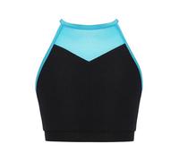 Aiihoo Niños, mujeres, una especie de senos de senderismo, asociar algo con yoga, llevar un pecho de hombre sin mangas, cortos, vientres, ropa interior, azul claro, 122-128