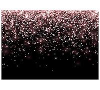 AIIKES 7x5FT Fondo de fotografía de Oro Rosa y Negro Bokeh Fondo de Brillo de Oro Rosa y Negro Fondo de fotografía de Fiesta de cumpleaños de Boda Fondo de Estudio Props 11-893