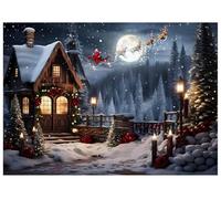 AIIKES 7x5ft Navidad Fondo Navidad Bosque Ciudad Fondo XY108