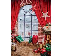 AIIKES Telón de fondo de Navidad de 5 x 7 pies para fotografía, telón de fondo de vinilo para fotos, decoración de fiesta de Navidad, accesorios de estudio fotográfico, 11-685