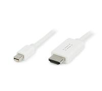aiino 2m Cable, Accesorio MDP a HDMI Conexión con Audio, Soporta 1080P Full-HD Mode y Vista 3D, Compatible con Apple Thunderbolt PC Port, Blanco