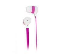 aiino - Funky - Auriculares Universales con Micrófono para iPhone/Samsung/Huawei Smartphone, In-Ear - Blanco/Rosa