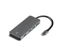 aiino - Hub USB-C a 4 Puertos USB 3.0, Hub de Aluminio para MacBook y iPad - Gris Espacial