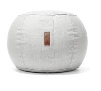 Aiire Puff Exterior Jardín Moderno - Sillón Puf con Relleno Incluido para Piscina, Terraza o Salón - Tejido Premium Resistente al Agua y Rayos UV - Reposapiés Puff a Juego Beige
