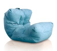 Aiire Puff Salon de Lujo Moderno - Sofa Puf con Relleno Incluido Gigante de Diseño en Polipiel Premium - Bean Bag Chair Grande para Adultos o Decoracion Habitacion Juvenil - Puffs XXL Verde