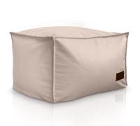 Aiire Reposapies Puff Salon en Terciopelo Persa - 50x40x30 cm Puf Almacenaje XXL Cuadrado Moderno - Taburete para Reposa Pies Sofa o Cojin de Suelo XXL para Decoracion Hogar Beige