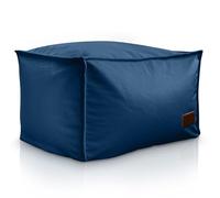 Aiire Reposapies Puff Salon en Terciopelo Persa - 50x40x30 cm Puf Almacenaje XXL Cuadrado Moderno - Taburete para Reposa Pies Sofa o Cojin de Suelo XXL para Decoracion Hogar Azul