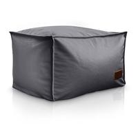 Aiire Reposapies Puff Salon en Terciopelo Persa - 50x40x30 cm Puf Almacenaje XXL Cuadrado Moderno - Taburete para Reposa Pies Sofa o Cojin de Suelo XXL para Decoracion Hogar Gris Oscuro