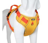 AIITLE Arnés Tipo Chaleco Impermeable y Duradero para Perros - Pet Supply, Ajustable y sin tirones, Ideal para Aventuras al Aire Libre, para Perros Grandes y extragrandes Naranja L
