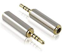 Aiivioll - Adaptadores de Audio (3,5 mm, Macho a 2,5 mm, Hembra para Smartphones, Auriculares, micrófonos, tabletas