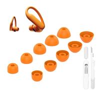 Aiivioll Almohadillas compatibles con auriculares Powerbeats Pro 2, XS/S/M/L/XL, 5 tamaños, 5 pares de puntas de repuesto de silicona, apto para Powerbeats Pro 2 PB Pro 2 (naranja eléctrico)