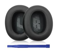 Aiivioll Almohadillas de Repuesto compatibles con JBL Live 650BTNC/660BTNC Wireless Over-Ear Earpads Protein PU Leather Restoration Parts (Negro)