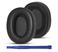 Aiivioll Almohadillas de repuesto para auriculares inalámbricos Teufel REAL Blue NC(2021) con suave piel de proteína y espuma viscoelástica (negro)