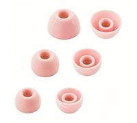 Aiivioll Almohadillas de repuesto para Beats Fit Pro/Studio Buds/Studio Buds + auriculares inalámbricos con cancelación de ruido, S, M, L, 3 tamaños, 6 piezas de silicona suave (rosa cósmico)