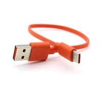 Aiivioll -Cable de carga tipo C compatible con JBL Go3, Charge 4/5, Flip 6, Pulse 5, Clip4, Endurance Peak, JBLCHARGE4BLKAM Auriculares inalámbricos Bluetooth Altavoz Cable de carga (25 cm/naranja)