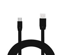 Aiivioll Cable de repuesto micro USB para cargador rápido compatible con JBL Flip 2 Flip 3 Flip 4 Speaker Logitech UE Boom 22AWG teléfonos Android (3.3 pies/Negro)