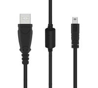 Aiivioll Cable USB de repuesto para transferencia de datos y sincronización, 8 pines, compatible con cámaras digitales Sony DSC-H200 H300 DSC-W710 W730 W800 W810 W830 W370 (1,5 m/negro)