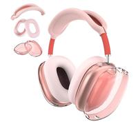 Aiivioll Funda 3 en 1 para auriculares, antiarañazos y resistente al sudor, cubierta para orejas/cubierta para auriculares / protector de diadema para Apple AirPods Max (rosa)