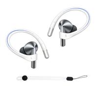 Aiivioll Ganchos de memoria para Samsung Galaxy Buds 3 Pro y Galaxy Buds 3 (con cable antipérdida), cable de memoria integrado, accesorios deportivos antideslizantes, ganchos para las orejas (blanco)