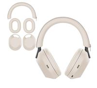 Aiivioll Juego de 3 fundas protectoras para auriculares Sony WH-1000XM5, fundas protectoras de silicona para auriculares Sony XM5, fundas protectoras a prueba de sudor y fácil de lavar (blanquecino)
