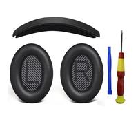 Aiivioll QC35 Almohadillas de Repuesto Compatible con Bose QuietComfort 35 QC35 II QC45 QC45 QCSE Auriculares,Accesorios de Auriculares Suaves y cómodos (Negro)