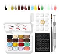 AIJIMEI 16 esmaltes de uñas de gel Ombre, realizando un efecto de regla gradual, fácil de usar, duradero, esmalte de uñas francés, adecuado para amantes de las uñas gelombre. (juego 1)