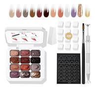 AIJIMEI Esmalte de uñas de gel Ombre, 12 colores, adecuado para esmalte de uñas ombre, fácil de color, efecto duradero, puede lograr una manicura DIY en casa. (set3)