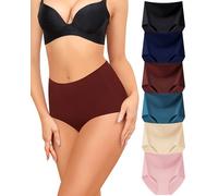 Aijolen Calzoncillos sin Costuras para Mujer, Cintura Alta, cómodos, de Cintura Alta, sin Costuras, sin Costuras, Ropa Interior para Mujer, Transpirable, Hipster, Bragas de Cintura múltiple, Paquete