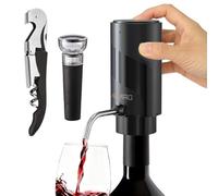AIKARO - Aerador-Vertedor de Vino Eléctrico Recargable Decantador Automático, con Sacacorchos y Tapón al Vacío (Set)