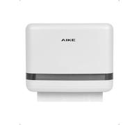 AIKE PageTurner Dispensador de Toallas de Papel de Pared, 200+ Hojas, Apertura Lateral para Hogar & Comercio, Compatible con Papel H2 Plegado Z (<9cm Ancho), AK5151 Blanco