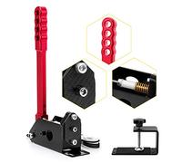 aikeec Freno de mano USB de 64 bits Freno de mano PC Sensor Hall para PC Widows Sim Racing Games G25 G27 G29 T500 FANATECOSW DIRT RALLY (con abrazadera, rojo)